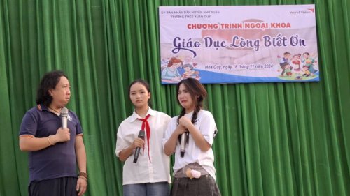 Gần 5000 học sinh huyện Như Xuân được tham gia Chương trình ngoại khóa "Giáo dục lòng biết ơn"