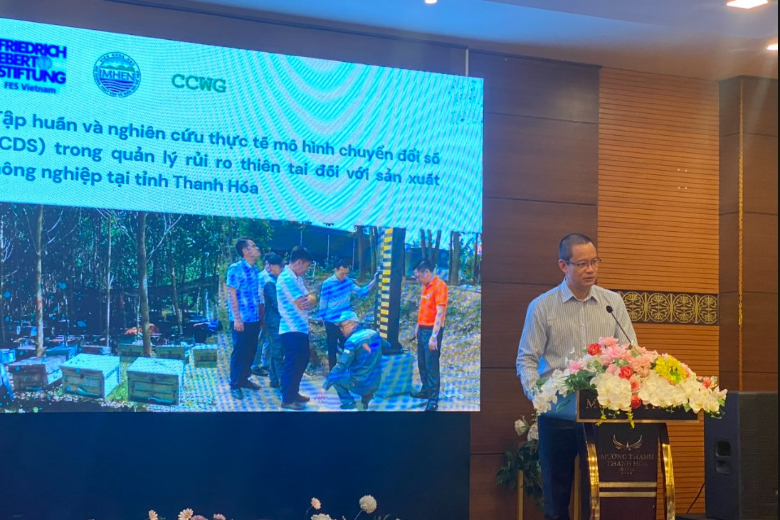 Tập huấn và nghiên cứu thực tế mô hình chuyển đổi số (CDS) trong quản lý rủi ro thiên tai đối với sản xuất nông nghiệp tại tỉnh Thanh Hóa